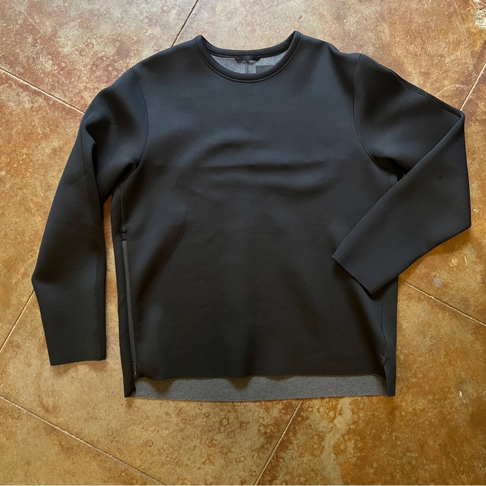 Theory Raw Egde Neoprene Crewneck - Size XL